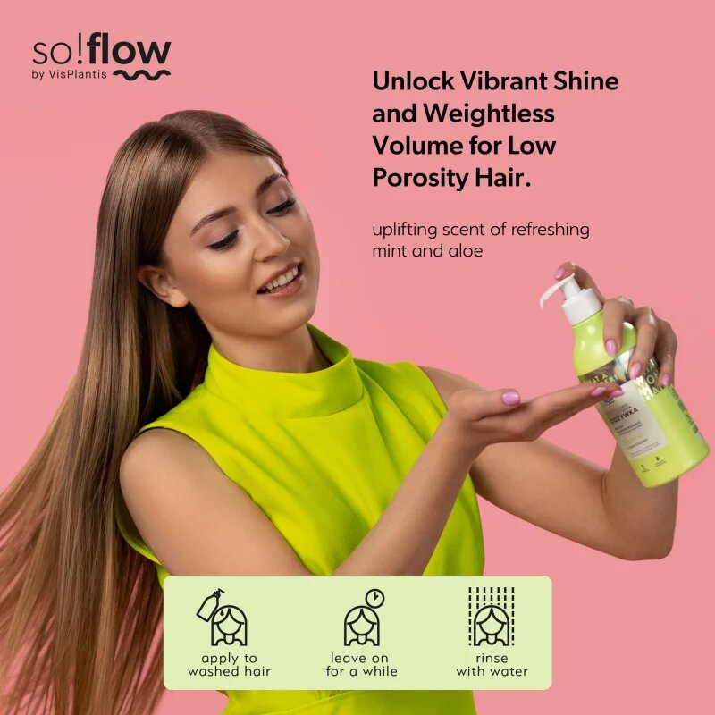 so!flow Low Porosity Hair Protein-Emollient Conditioner kondicionáló lelapuló hajra 400 ml