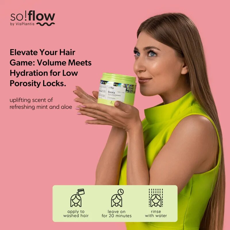 so!flow Low Porosity Hair Protein-Emollient Mask maszk lelapuló hajra 400 ml