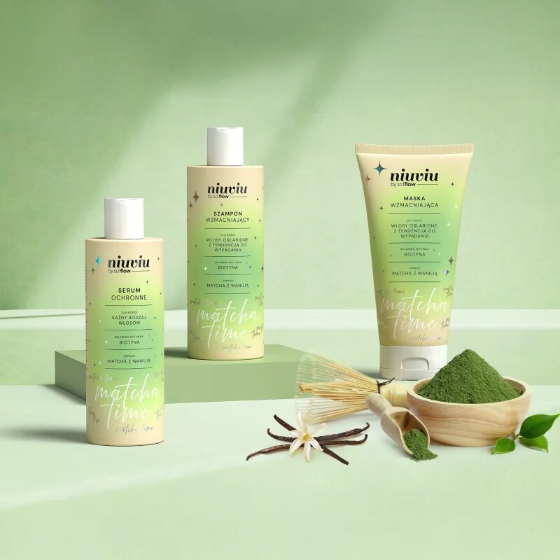 so!flow Matcha Time Protective Hair Serum erősítő szérum gyenge károsult hajra 150 ml