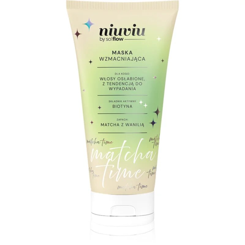 so!flow Matcha Time Strengthening Hair Mask intenzíven tápláló maszk a sérült töredezett hajra 200 ml