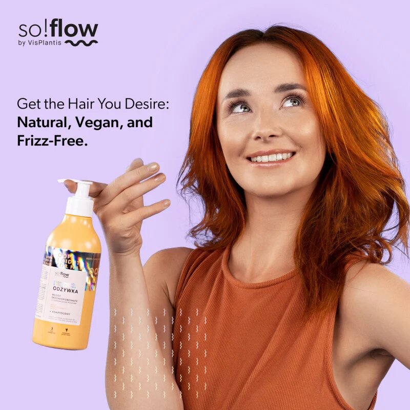 so!flow Medium Porosity Hair Protein-Emollient Conditioner hidratáló és kisimító kondicionáló töredezés ellen 400 ml