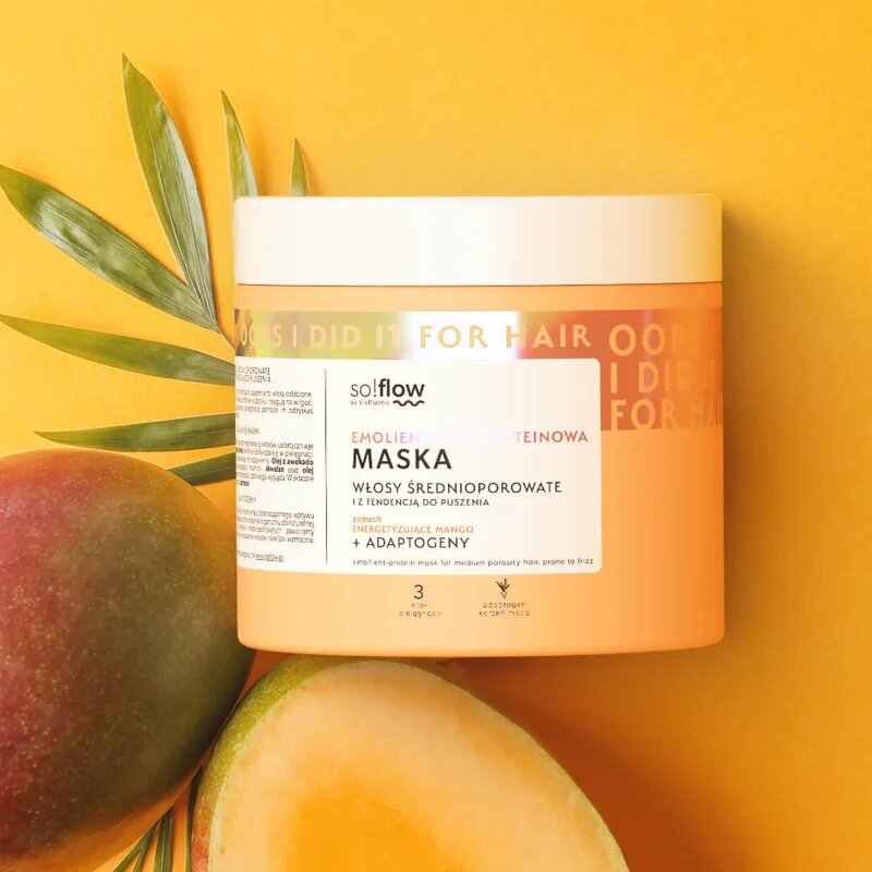 so!flow Medium Porosity Hair Protein-Emollient Mask haj maszk töredezés ellen 400 ml