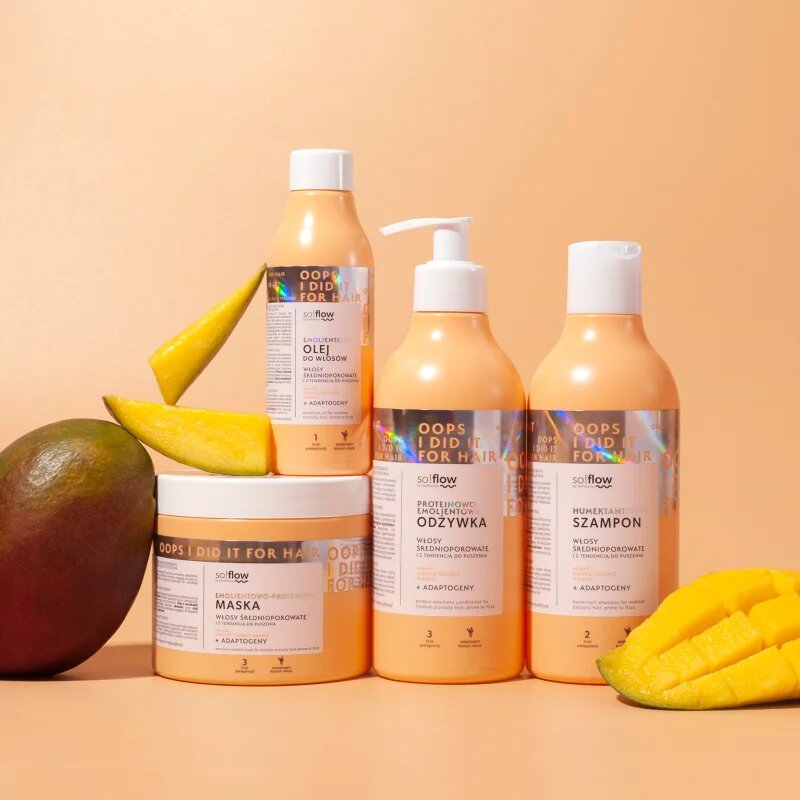 so!flow Medium Porosity Hair Protein-Emollient Mask haj maszk töredezés ellen 400 ml
