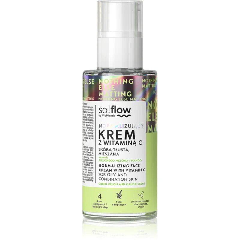 so!flow Normalizing Face Cream With Vitamin C normalizáló krém zsíros bőrre C vitamin 50 ml