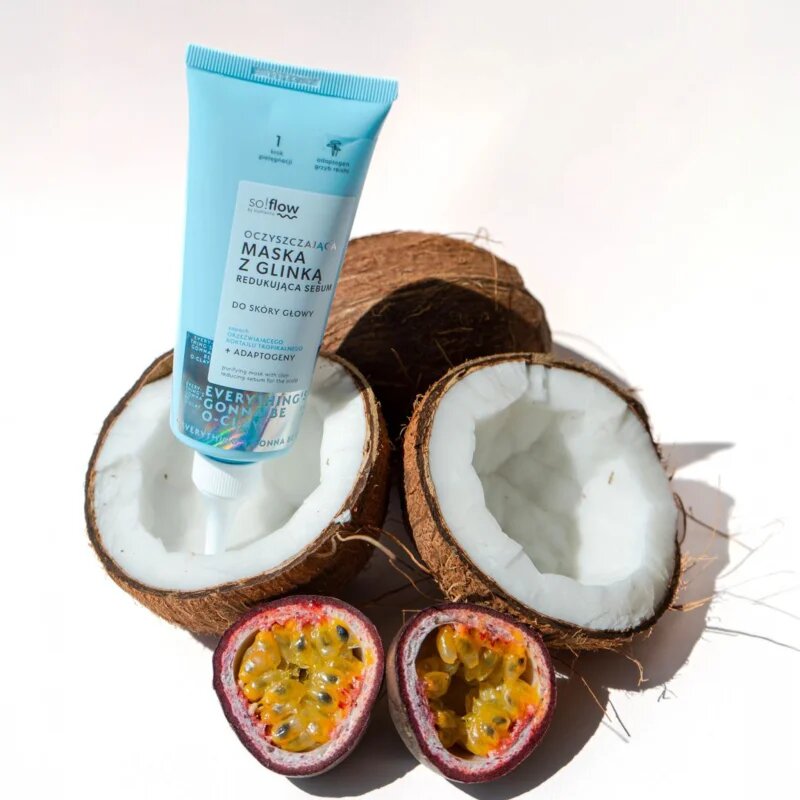 so!flow Purifying Mask Reducing Sebum mélyen tisztító maszk zsíros fejbőrre 100 ml