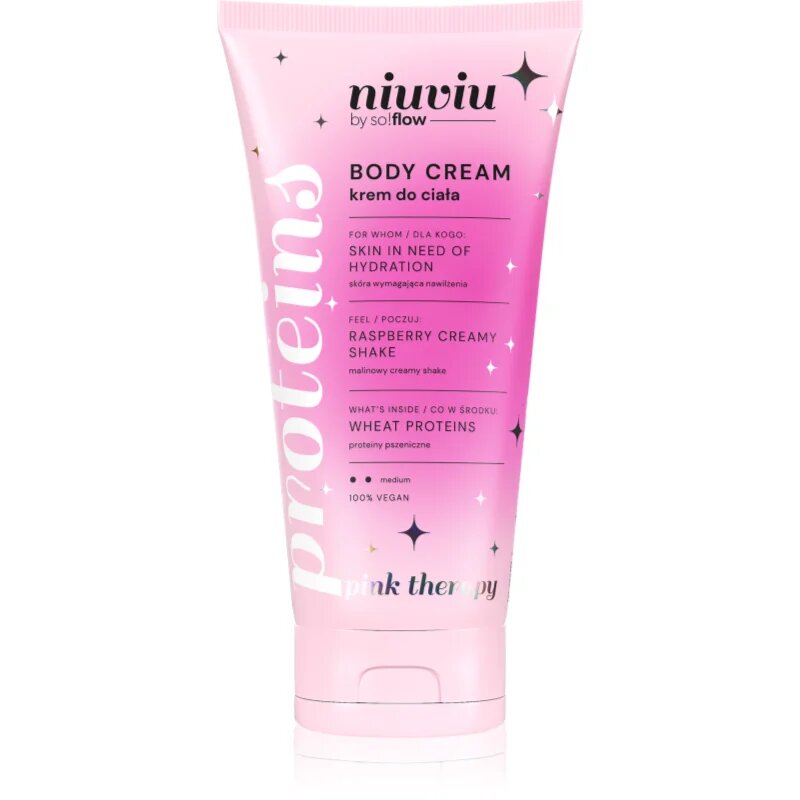 so!flow Raspberry Creamy Shake Body Cream testápoló krém 200 ml