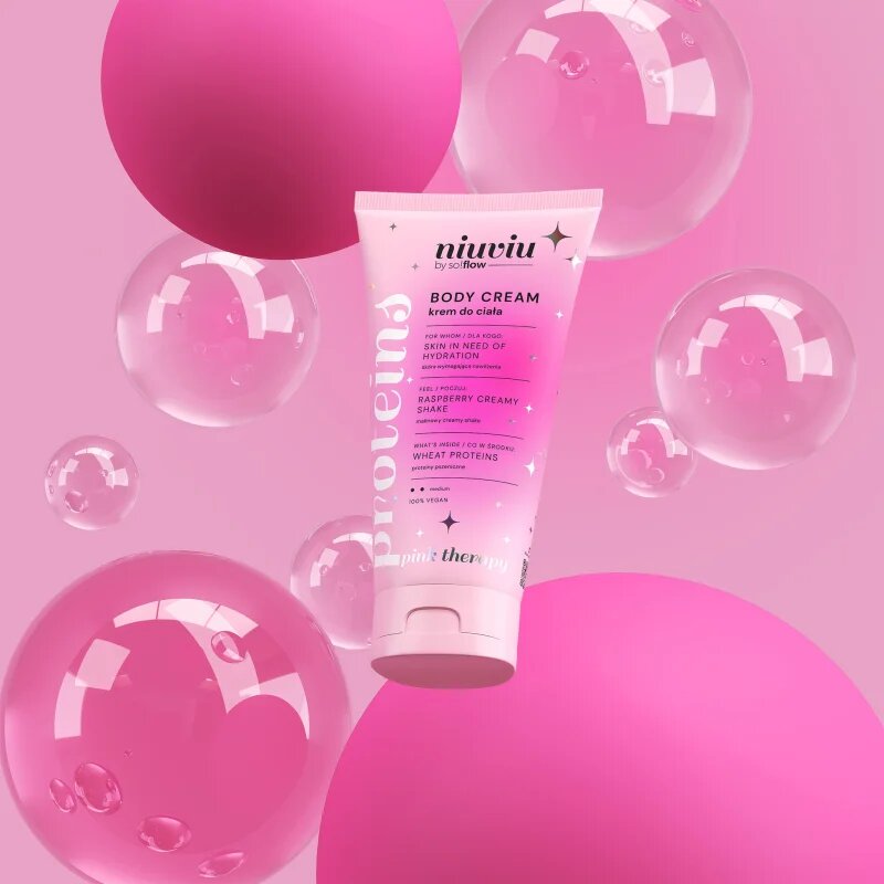 so!flow Raspberry Creamy Shake Body Cream testápoló krém 200 ml