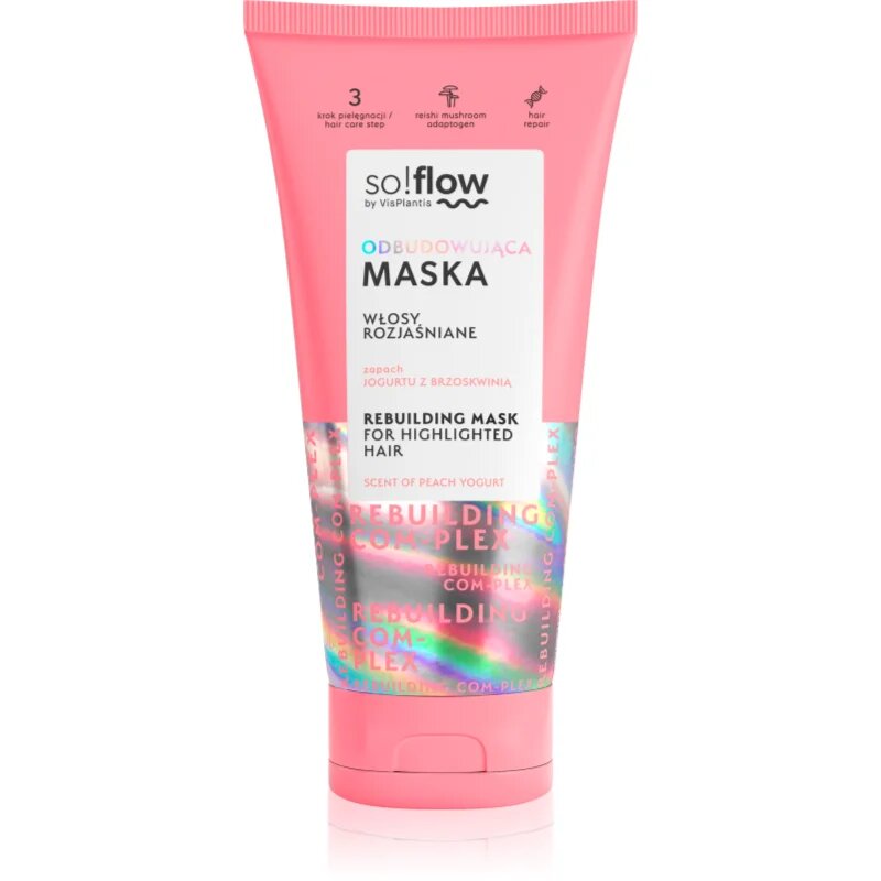 so!flow Rebuilding Com-Plex Mask For Highlighted Hair regeneráló hajmasz szőkített hajra 200 ml