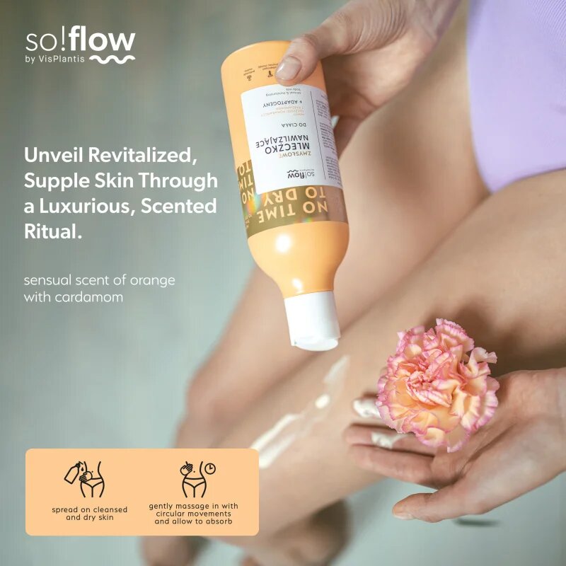 so!flow Sensual Moisturizing Shower Milk testápoló tej Orange With Cardamom 400 ml