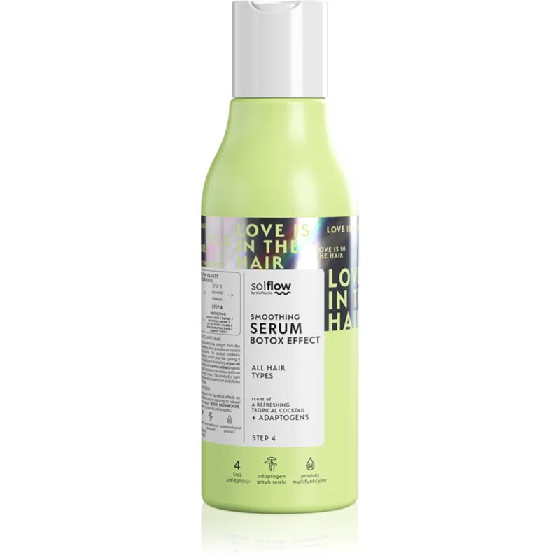 so!flow Smoothing Serum Botox Effect kisimító szérum minden hajtípusra 150 ml