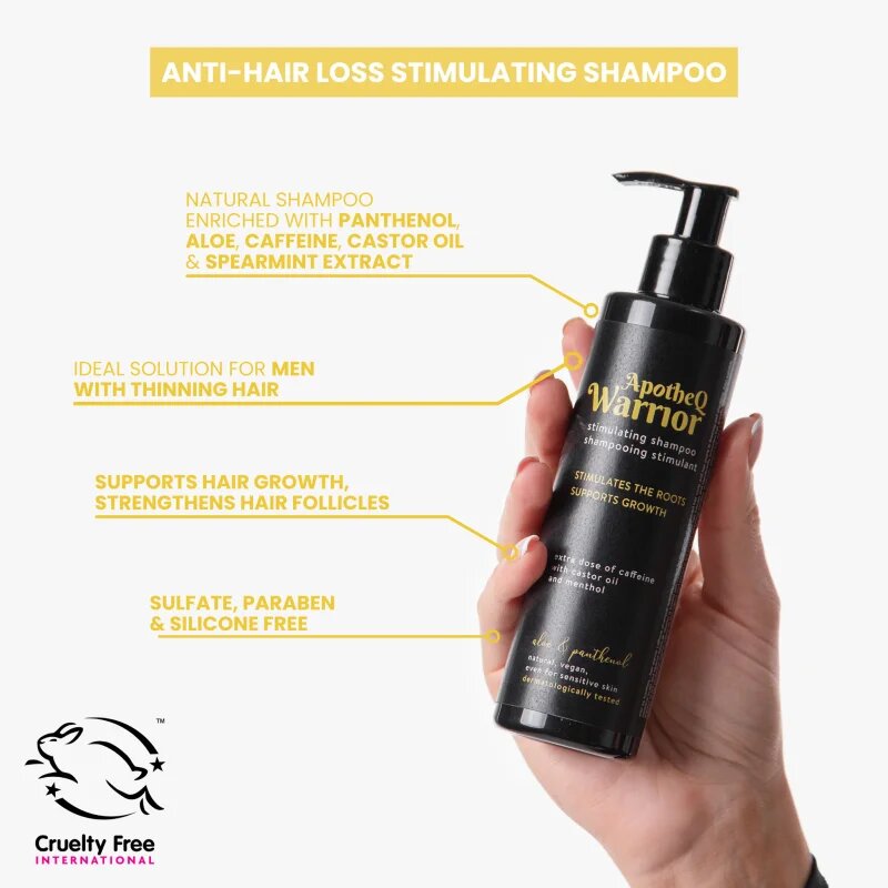 Soaphoria ApotheQ Warrior Caffeine Shampoo sampon hajnövesztést serkentő 250 ml