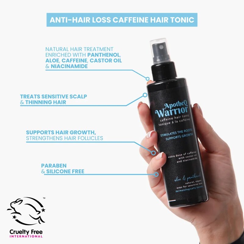 Soaphoria ApotheQ Warrior Caffeine Tonic haj tonikum hajhullás ellen 250 ml