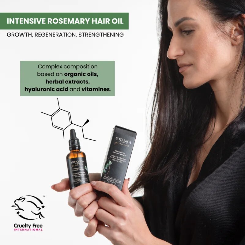 Soaphoria Botanica Slavica Rosemary Oil tápláló olaj a hajra és a fejbőrre 50 ml