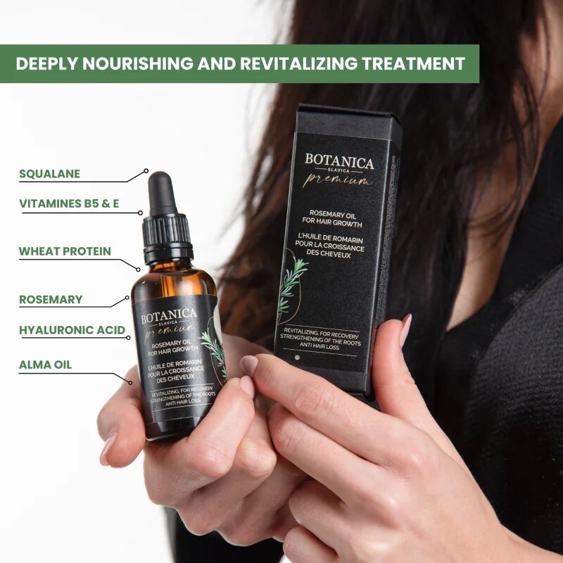 Soaphoria Botanica Slavica Rosemary Oil tápláló olaj a hajra és a fejbőrre 50 ml
