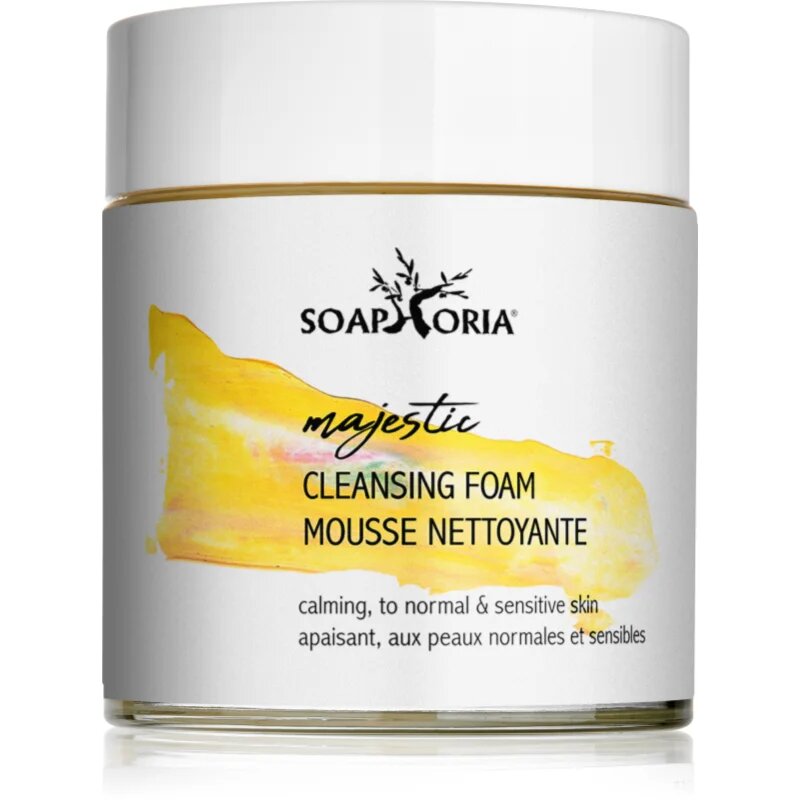 Soaphoria Care Majestic Cleansing Foam hidratáló és nyugtató tisztító hab az érzékeny bőrre 125 ml