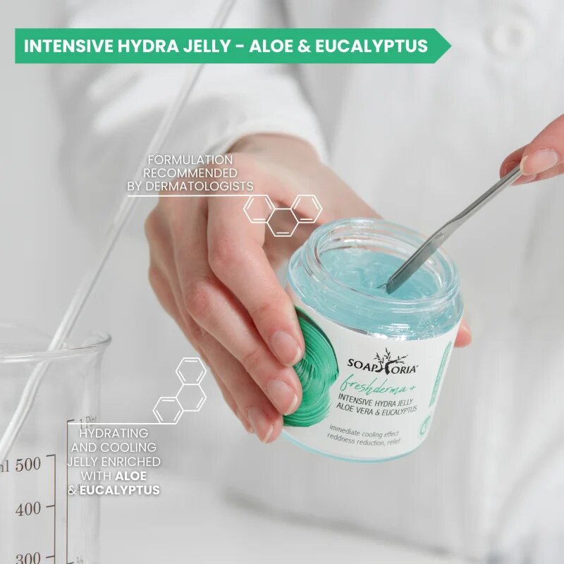 Soaphoria CoolingJelly+ Aloe Vera & Eucalyptus hűsítő gél aloe verával 100 ml