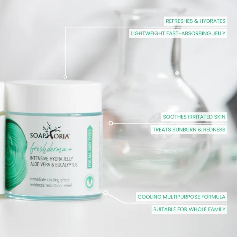 Soaphoria CoolingJelly+ Aloe Vera & Eucalyptus hűsítő gél aloe verával 100 ml