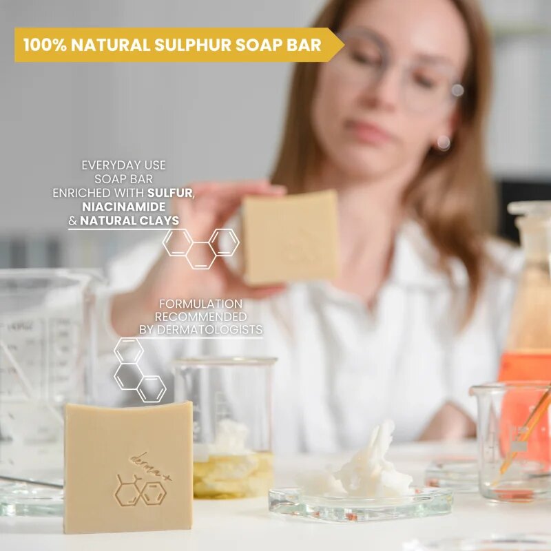 Soaphoria Dermacare+ Sulphur kén szappan mélytisztításhoz 125 g