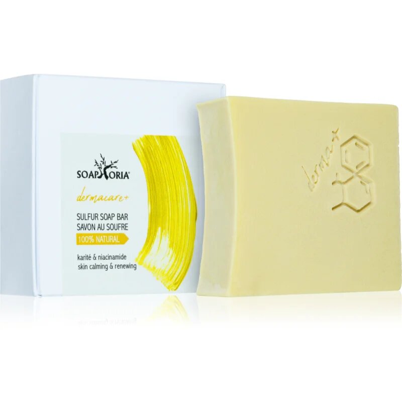 Soaphoria Dermacare+ Sulphur kén szappan mélytisztításhoz 125 g