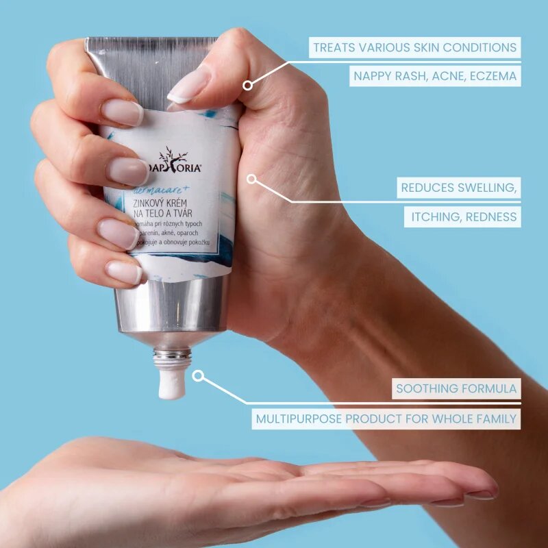 Soaphoria Dermacare+ Zinc regeneráló krém testre és arcra 75 ml