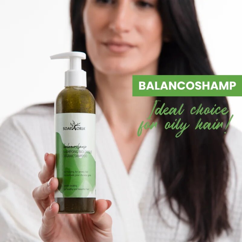 Soaphoria Hair Care Organic Shampoo folyékony organikus sampon zsíros hajra 250 ml
