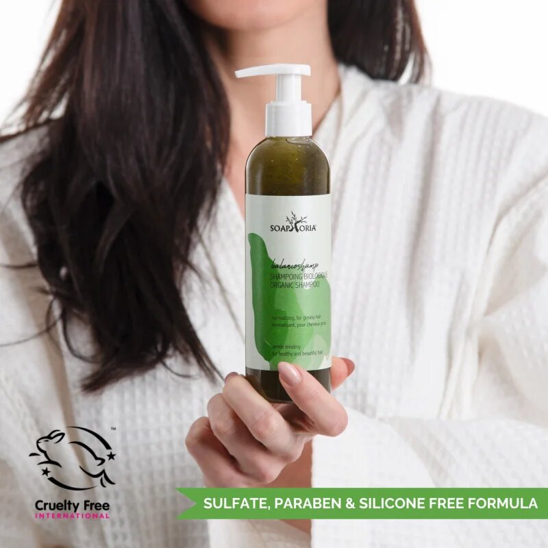 Soaphoria Hair Care Organic Shampoo folyékony organikus sampon zsíros hajra 250 ml