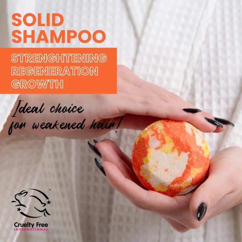 Soaphoria Hair Care Solid Shampoo organikus szilárd sampon a haj növekedéséért és megerősítéséért a hajtövektől kezdve 80 g