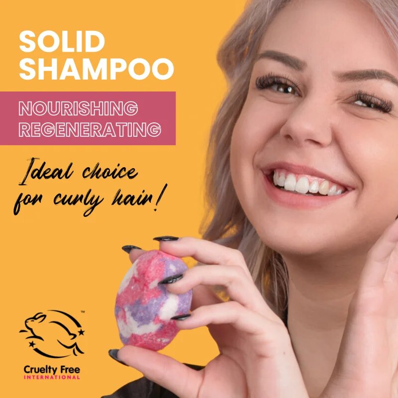 Soaphoria Hair Care Solid Shampoo organikus szilárd sampon a hullámos és göndör hajra 80 g
