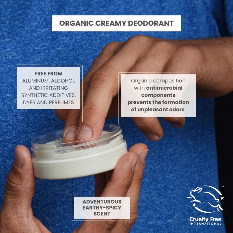 Soaphoria In Black Organic Creamy Deodorant organikus krém dezodor férfiaknak 50 ml