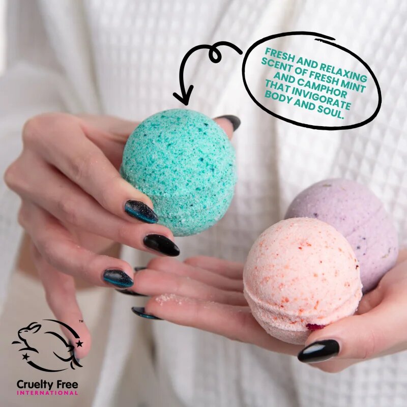 Soaphoria Inhale Exhale Freshness pezsgő fürdőgolyó Svěžest 85 g