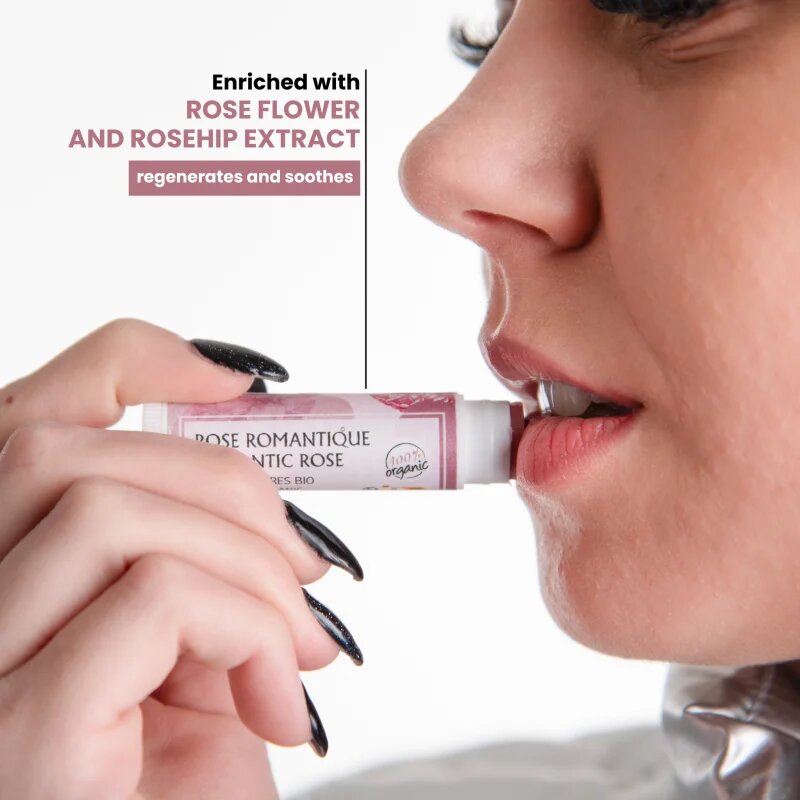 Soaphoria Lip Care Romantic Rose rózsaszín organikus ajakbalzsam 5 g