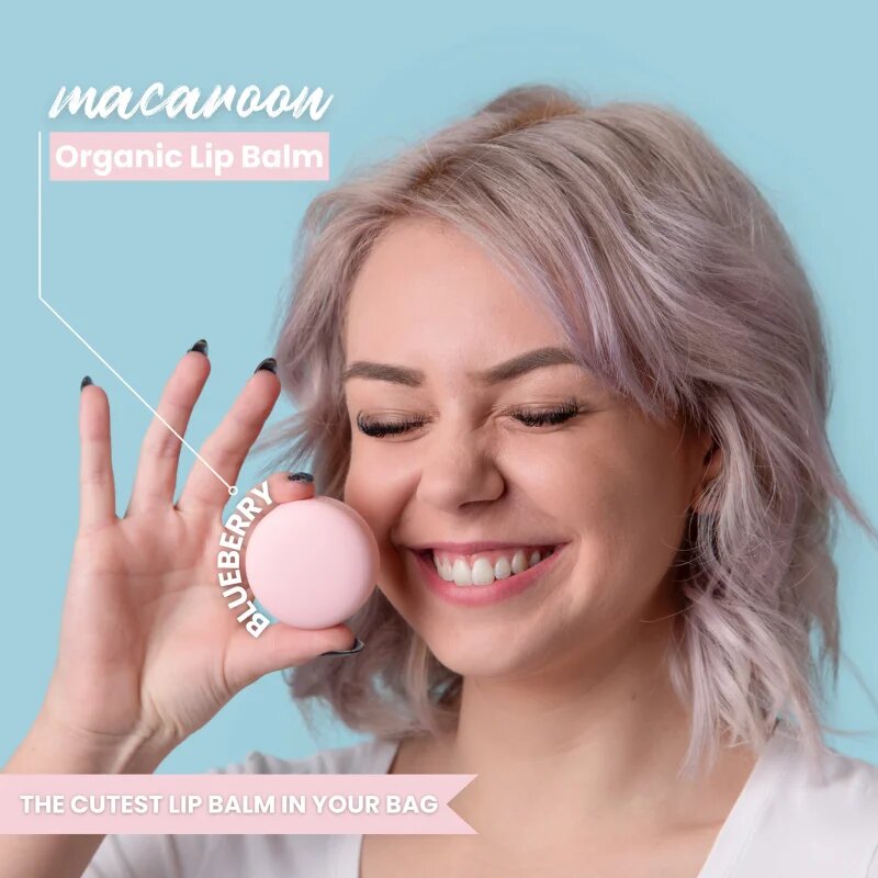 Soaphoria Macaroon Blueberry természetes balzsam az ajkakra 10 ml