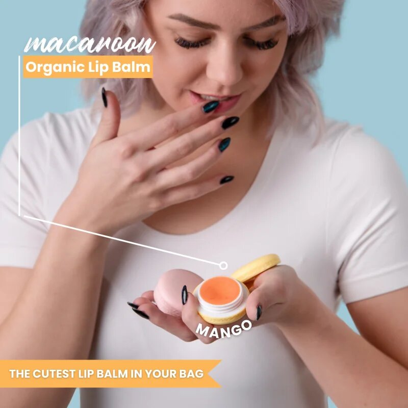 Soaphoria Macaroon Mango ajakbalzsam illattal Mango 10 ml