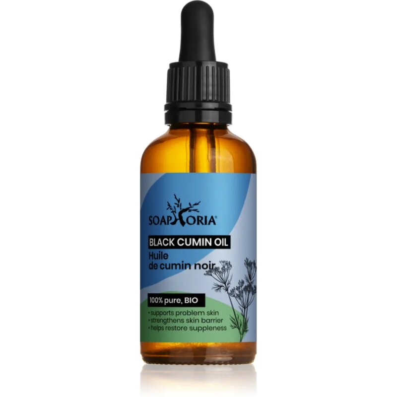 Soaphoria Organic Black Cumin Oil fekete köményes olaj problémás és pattanásos bőrre 50 ml
