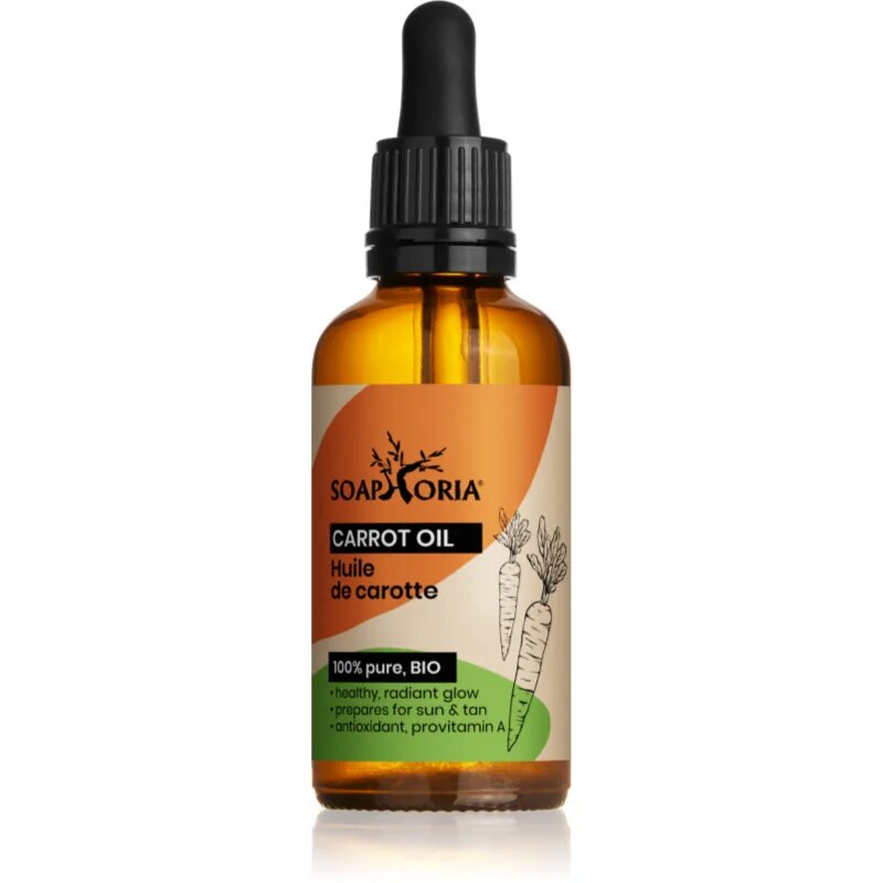 Soaphoria Organic Carrot Oil tápláló sárgarépa olaj arcra testre és hajra 50 ml