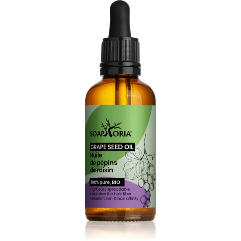 Soaphoria Organic Grape Seed Oil szőlőmagolaj a bőr feszességéért 50 ml