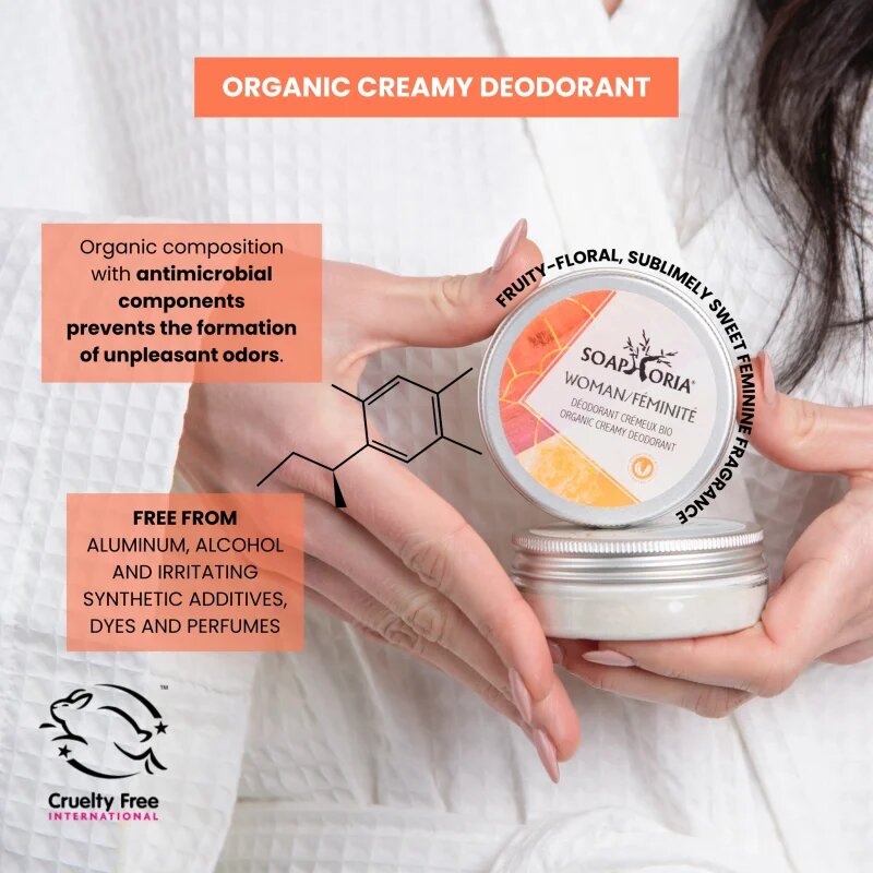 Soaphoria Woman Organic Creamy Deodorant krémes dezodor 50 ml