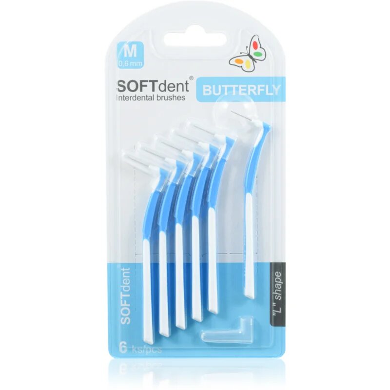 SOFTdent Butterfly M fogközi fogkefe 06 mm 6 db