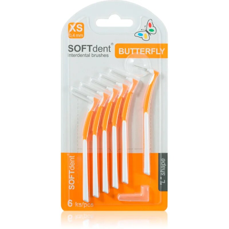 SOFTdent Butterfly XS fogközi fogkefe 04 mm 6 db