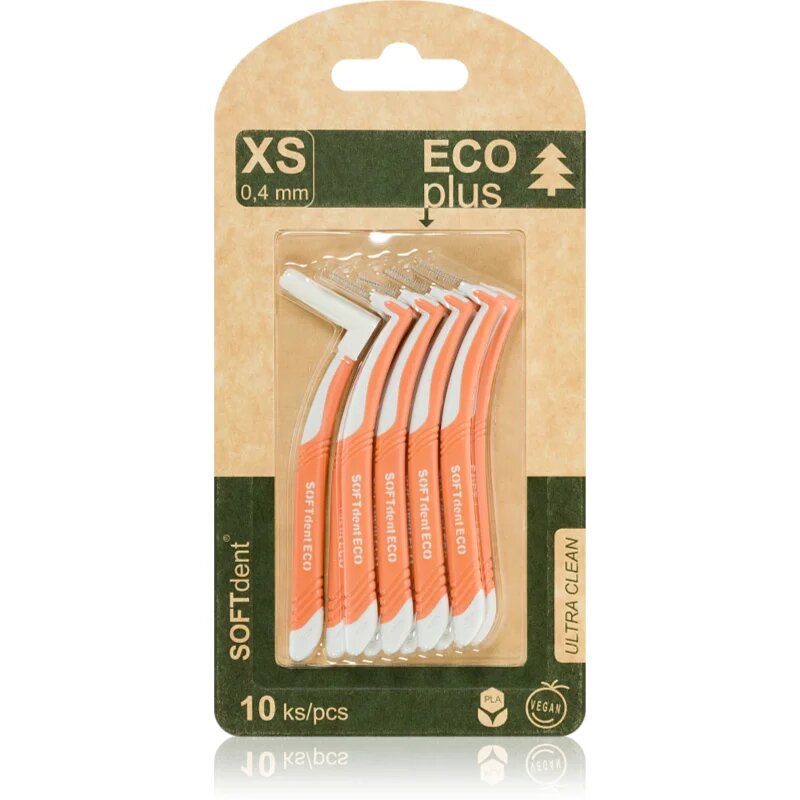 SOFTdent ECO Interdental brushes fogköztisztító kefék 04 mm 10 db