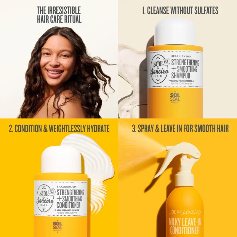 Sol de Janeiro Brazilian Joia™ Shampoo sampon a sérült haj kisimítására és helyreállítására 295 ml