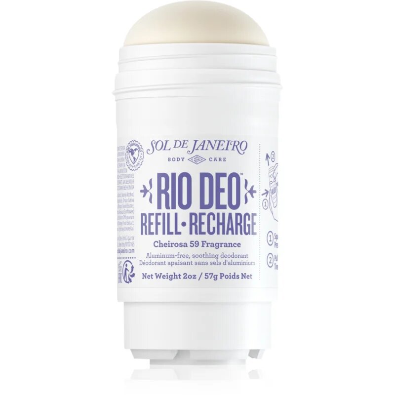 Sol de Janeiro Rio Deo Aluminium-Free Deodorant Cheirosa 59 alumínium sótól mentes dezodor utántöltő 57 ml