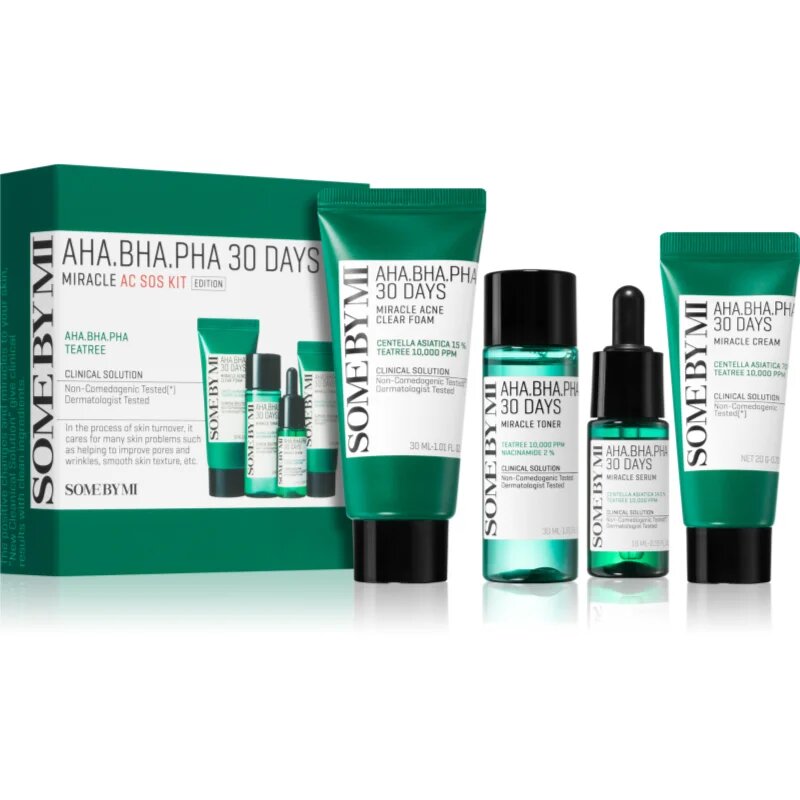 Some By Mi AHA∙BHA∙PHA 30 Days Miracle AC SOS Kit ajándékszett pattanások ellen