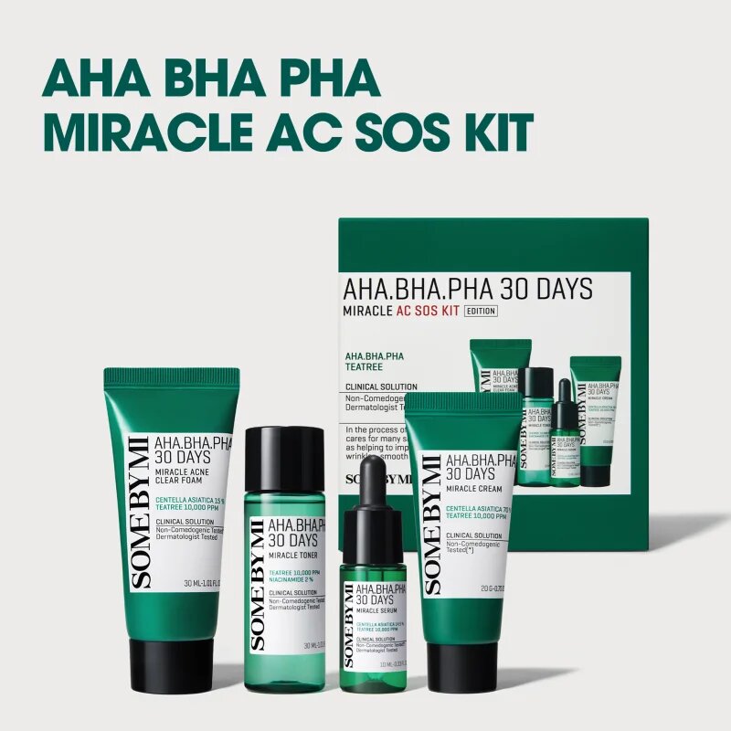 Some By Mi AHA∙BHA∙PHA 30 Days Miracle AC SOS Kit ajándékszett pattanások ellen