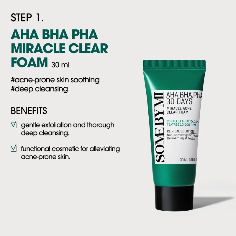 Some By Mi AHA∙BHA∙PHA 30 Days Miracle AC SOS Kit ajándékszett pattanások ellen
