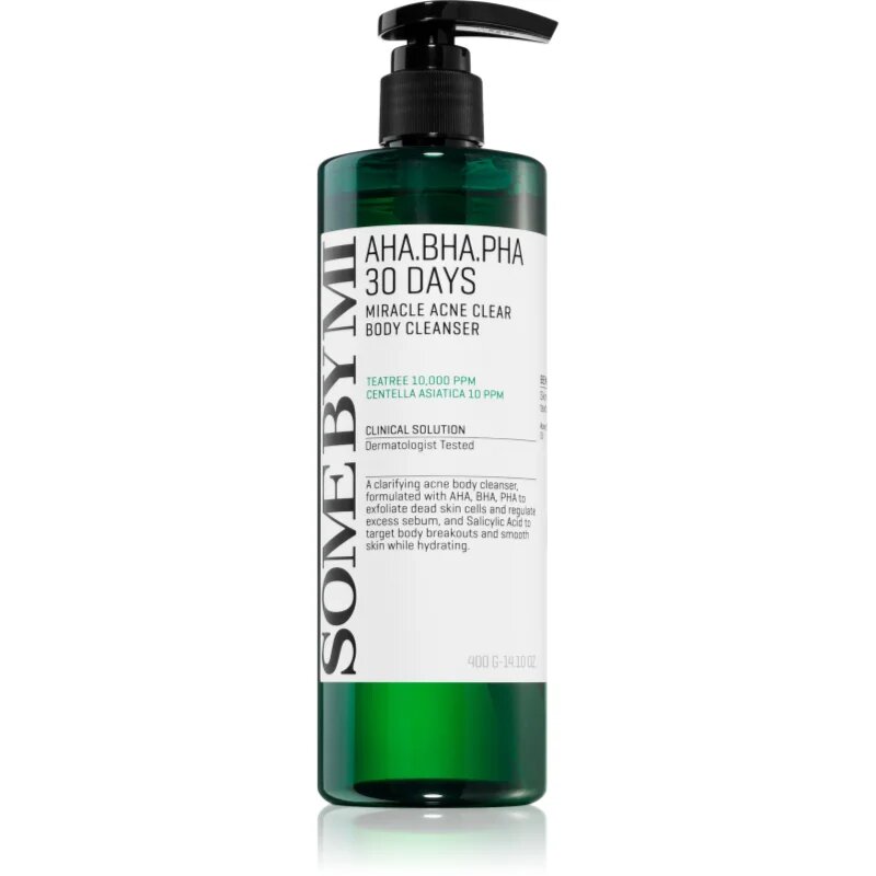Some By Mi AHA∙BHA∙PHA 30 Days Miracle Acne Clear Body Cleanser habos tisztító gél 400 g