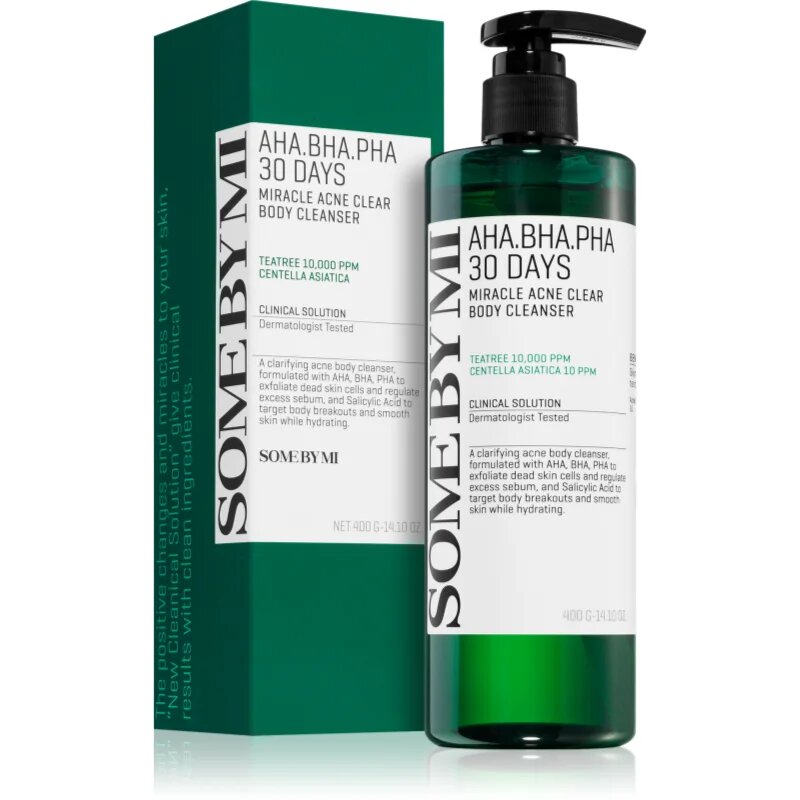 Some By Mi AHA∙BHA∙PHA 30 Days Miracle Acne Clear Body Cleanser habos tisztító gél 400 g