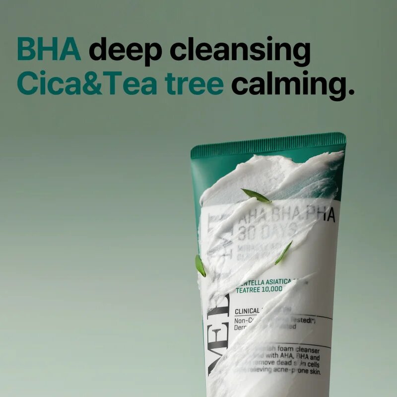 Some By Mi AHA∙BHA∙PHA 30 Days Miracle Acne Clear Foam mélyisztító hab problémás és pattanásos bőrre 50 ml