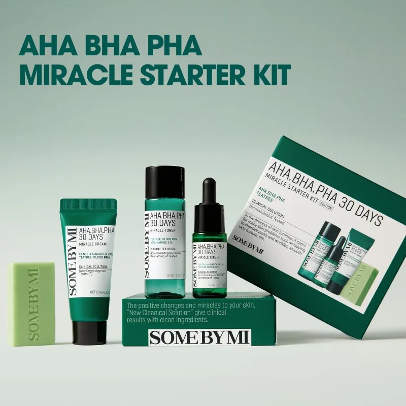 Some By Mi AHA∙BHA∙PHA 30 Days Miracle Starter Kit szett problémás és pattanásos bőrre