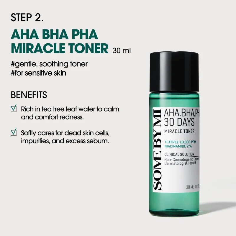 Some By Mi AHA∙BHA∙PHA 30 Days Miracle Starter Kit szett problémás és pattanásos bőrre